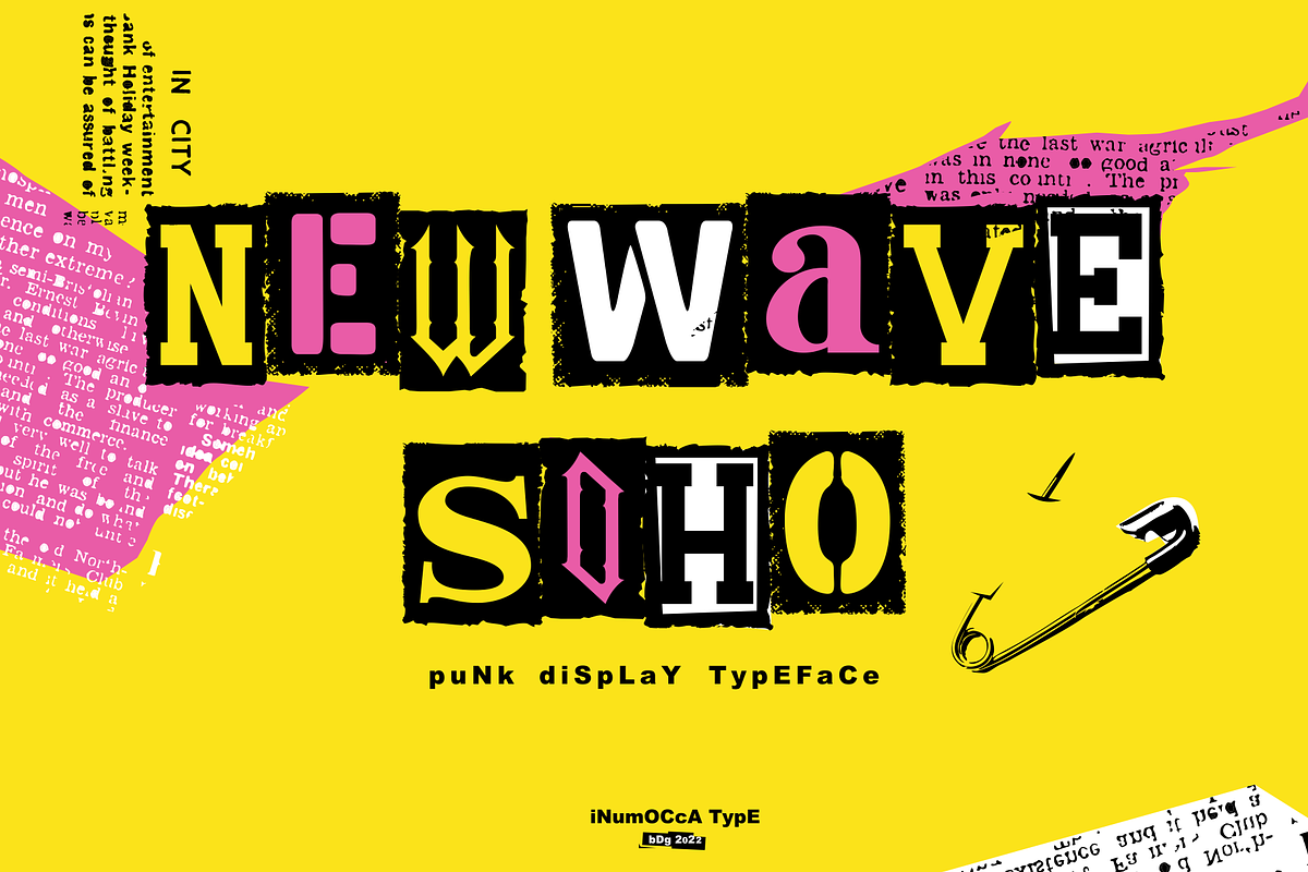 New Wave Soho, a Font by inumocca_type (Photo 1 of 10)