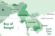 Detailed World Map 60x40 max - jpeg, an Illustration by Plums Pixel Love (Thumbnail 4 of 12)