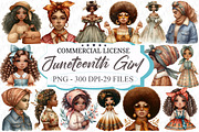 Cute Juneteenth Girl Clipart, an Illustration by designcity5 (Thumbnail 1 of 5)