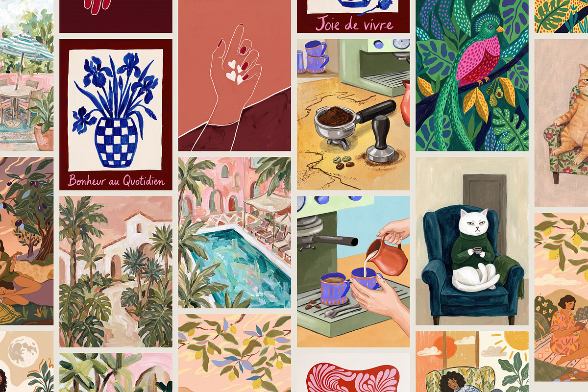 CONTEMPORARY ART PRINTS - 140 Bundle, a Background Graphic by Tomasz Ganclerz (Photo 9 of 12)