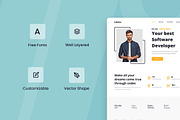 Software Developer Web Design, a Wireframe Template by INSPR STD (Thumbnail 2 of 6)