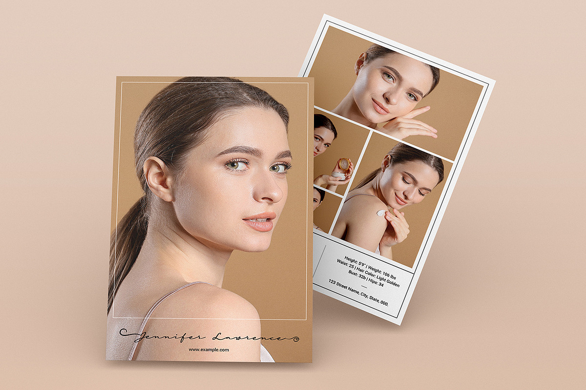 Modeling Comp Card Template, a Card Template by retrographix