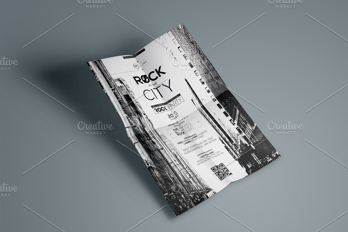 Rock In The City, a Flyer Template by CREATIVE DUDE (Photo 3 of 3)