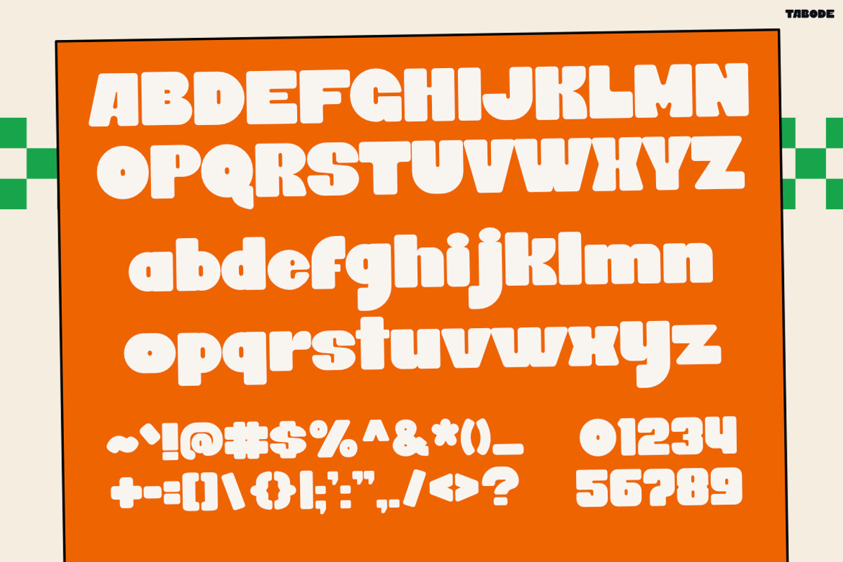 Tabode, a Sans Serif Font by Pinisi ART (Photo 2 of 10)
