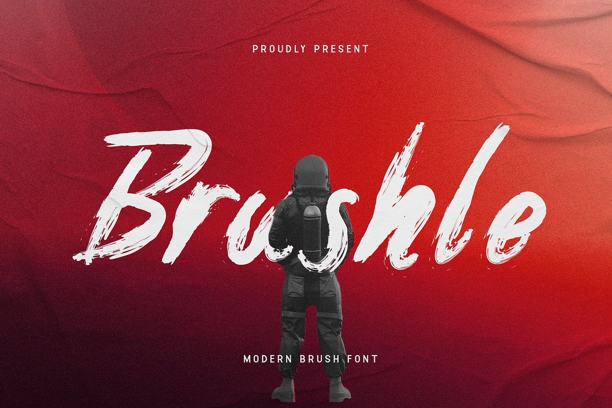 Brushle - Modern Brush Font, a Script Font by overlaytemplates (Photo 1 of 5)