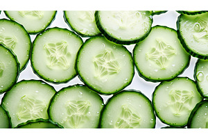 crisp vegetable cucumber background, a Food & Drink Photo by pikepicture