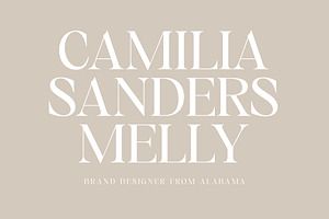 Gamilia - Stylish Serif