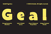 Gatelli | A Bold Geometric Sans Font, a Sans Serif Font by Artolabs (Thumbnail 3 of 9)