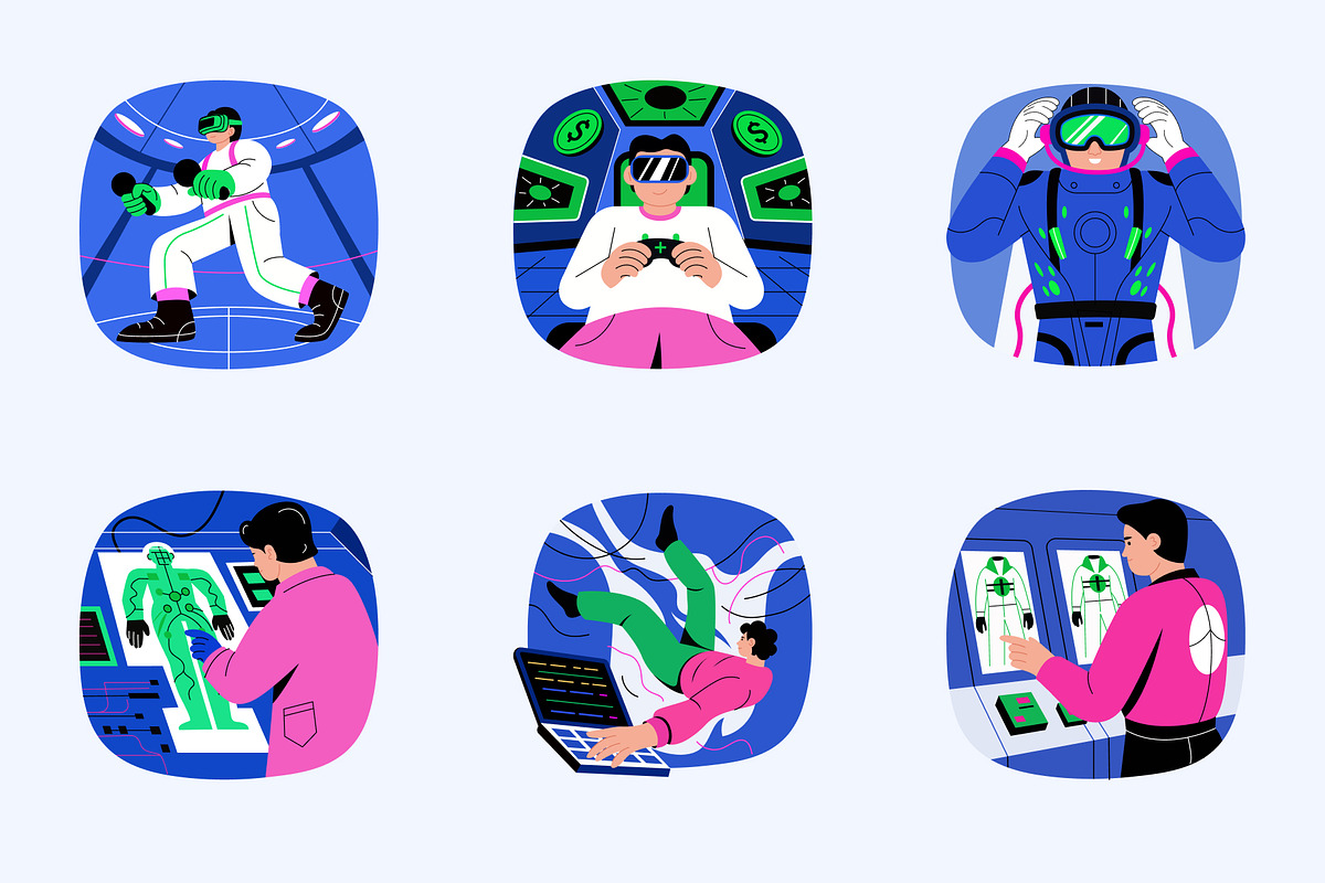 Metaverse Technology Illustration, a Technology Illustration by Creative Stall (Photo 8 of 9)