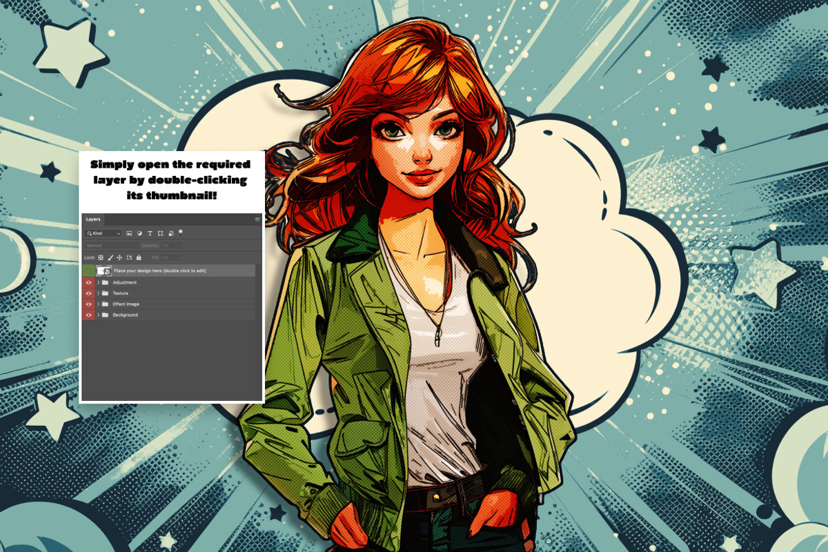 Comic Portrait Photo Effect, a Layer Style Add-On by dokudokunomi