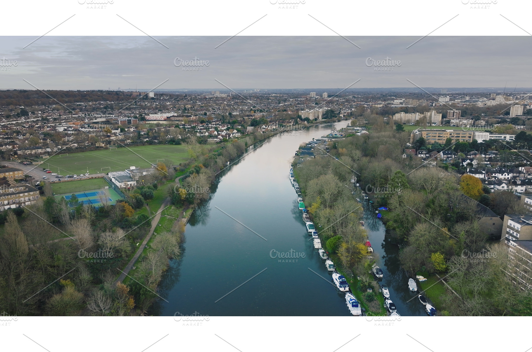 River Thames flowing through, an Architecture Photo by Goinyk