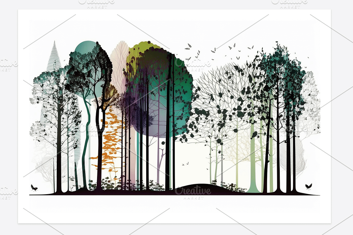 Fore Collection · The Forest, a Decorative Illustration by milatovar (Photo 7 of 14)