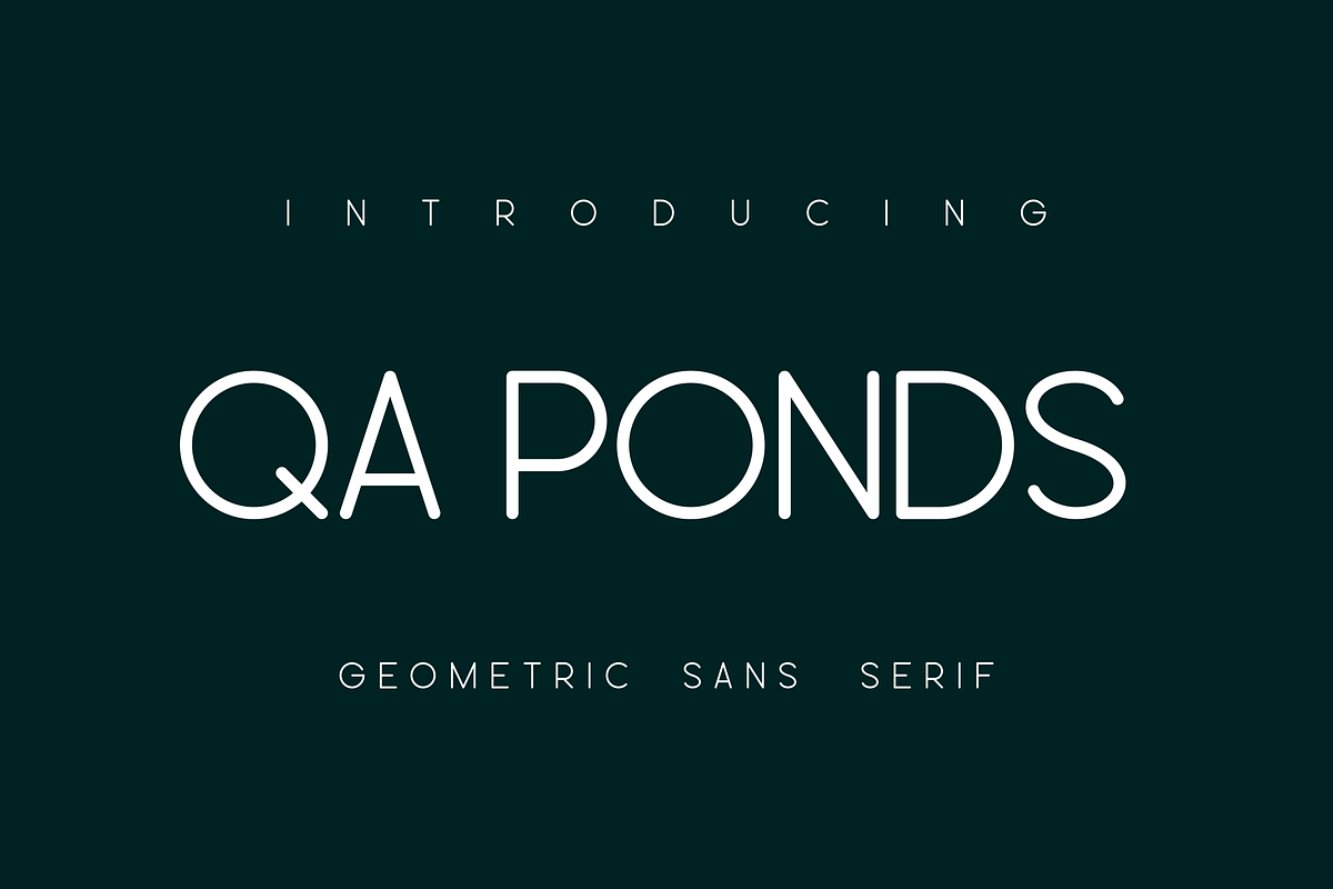 Qa Ponds Multi language Font, a Sans Serif Font by Monoletter Studio (Photo 1 of 4)