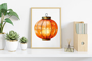 Watercolor Orange Autumn Clipart, an Illustration by Canvas Craft (Thumbnail 5 of 8)