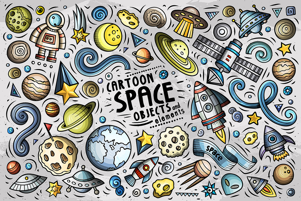 -80% Cartoon Doodle Clipart Bundle 1, a Decorative Illustration by BALABOLKA (Photo 14 of 18)