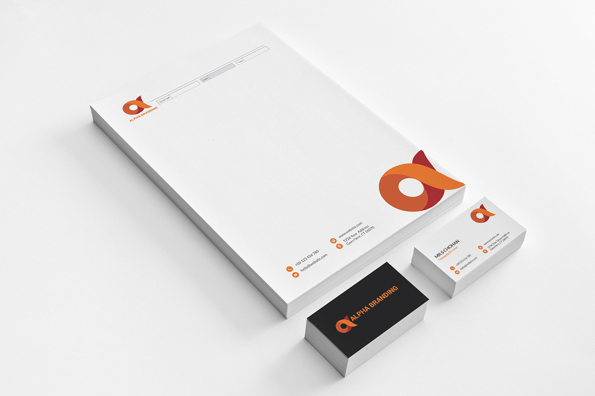 Branding Identity, a Stationery Template by Graphic Origin (Photo 4 of 15)