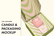 Candle and Packaging mockup, a Packaging Mockup by NOMINA (Thumbnail 1 of 3)