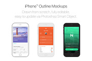 iPhone™ Outline Mockups, an iPhone Mockup by eppearance (Thumbnail 1 of 4)