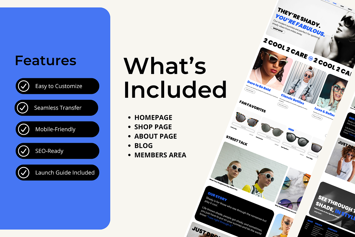 Bold Wix Studio Ecommerce Template, a Wix Template by Collette Collabs (Photo 2 of 6)