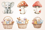 Soft Pastel Baby Animals Art, a Decorative Illustration by Housui Patterns (Thumbnail 5 of 19)
