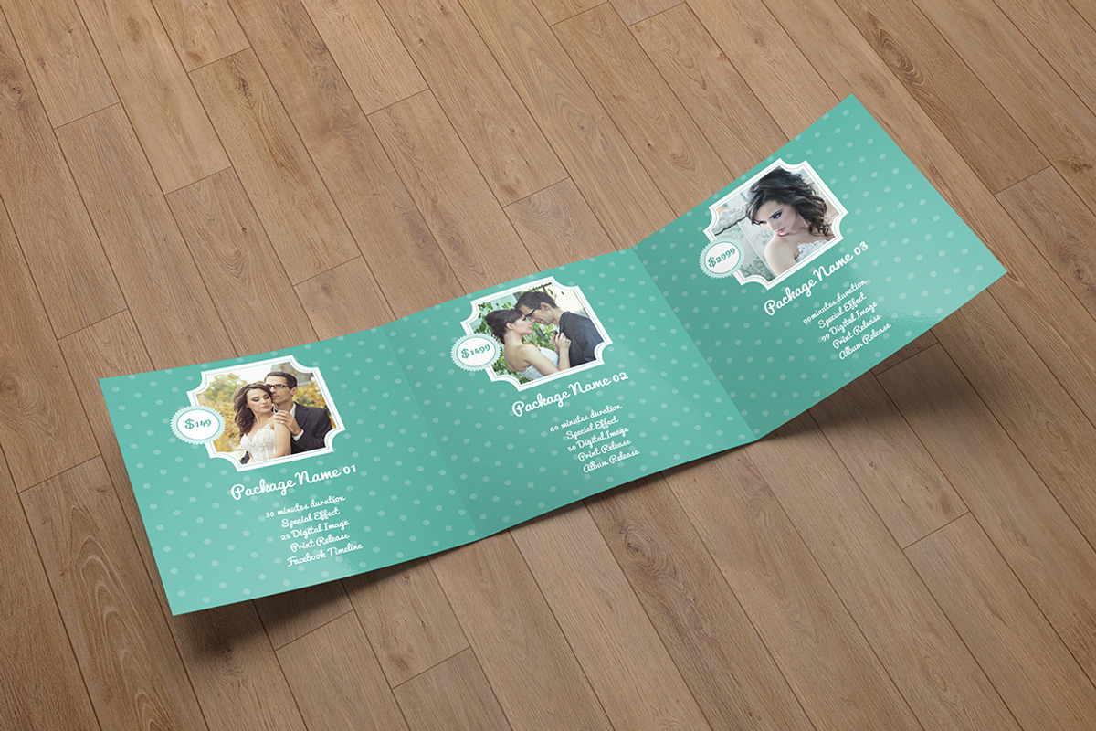Square Trifold Photography Brochure, a Brochure Template by SmmrDesign (Photo 2 of 4)