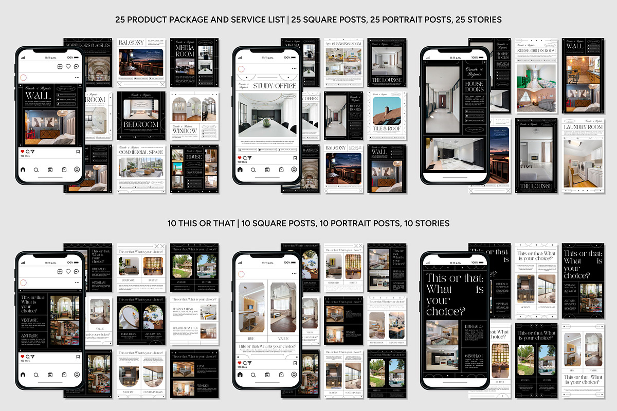 Interior Canva Template, a Social Media Template by Kalubuak (Photo 3 of 10)