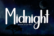 Midnight | Script Font, a Handwritten Font by Scratchones (Thumbnail 1 of 8)