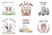 Happy Easter PNG Bundle Clipart Set., an Object Illustration by KennedyStudio (Thumbnail 3 of 4)