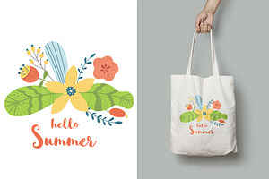 Floral Summer Patterns Set