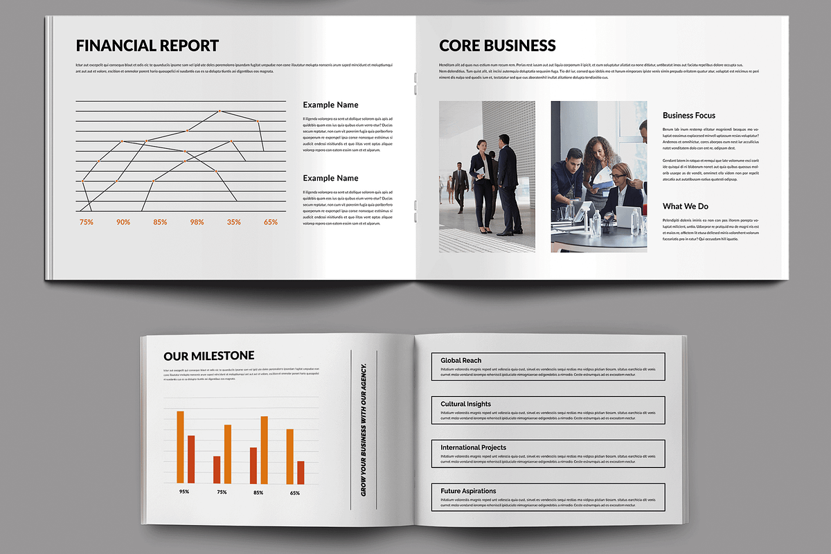 Company Profile Layout, a Brochure Template by MightyDesign (Photo 5 of 8)