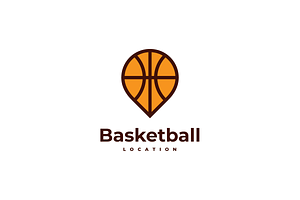 Basketball Pin Location Logo, a Branding & Logo Template by yopie