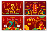 12 Year of the Wood Snake 2025, a Seasonal Illustration by denayunebgt (Thumbnail 2 of 4)