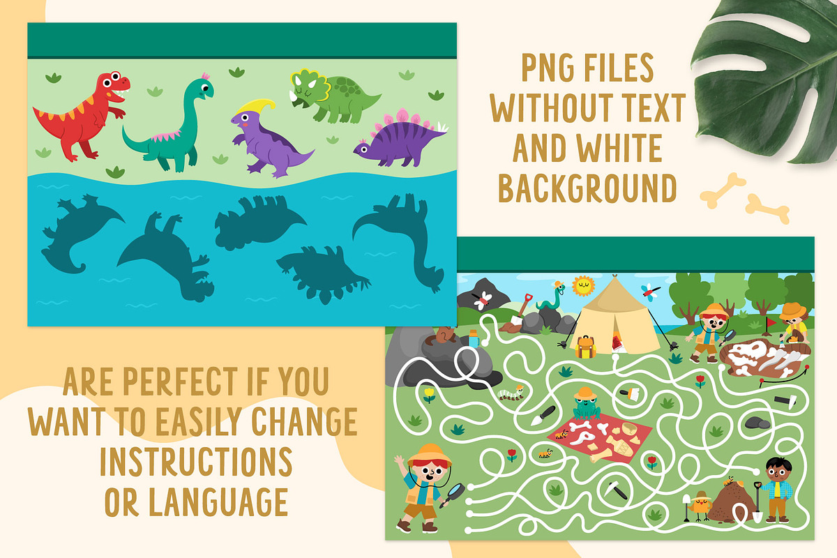 Dinosaur games and activities, an Education Illustration by Lexi Claus (Photo 11 of 15)