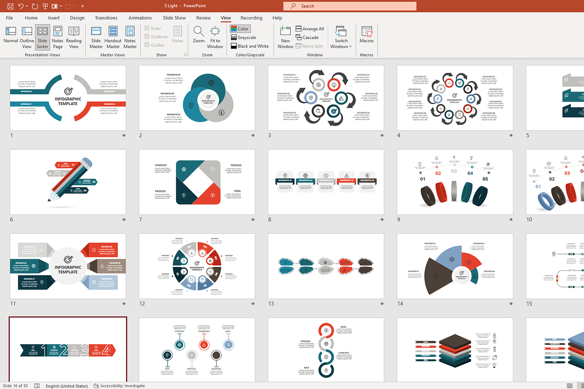 Powerful Presentation Template, a Presentation Template by Infographics project (Photo 5 of 13)
