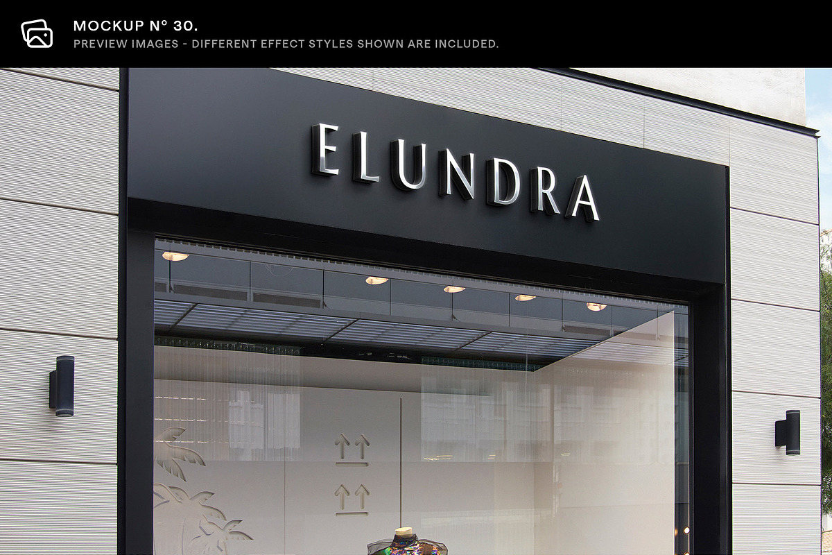 30 Signs & Facade Logo Mockups - V4, an Advertising Mockup by Asylab (Photo 37 of 38)