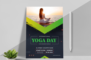 International Yoga Day, a Stationery Template by MightyDesign
