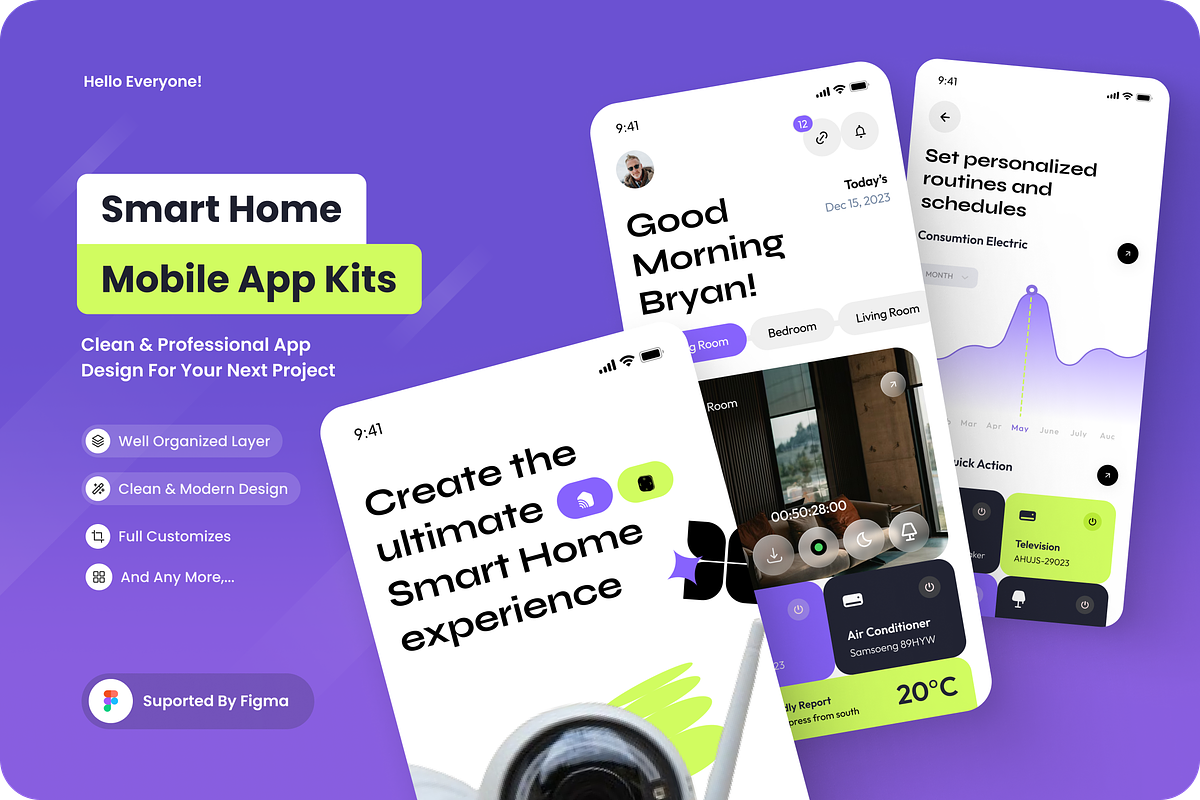 HomeSync - Smart Home Apps, an App Template by SquidPixey (Photo 1 of 5)