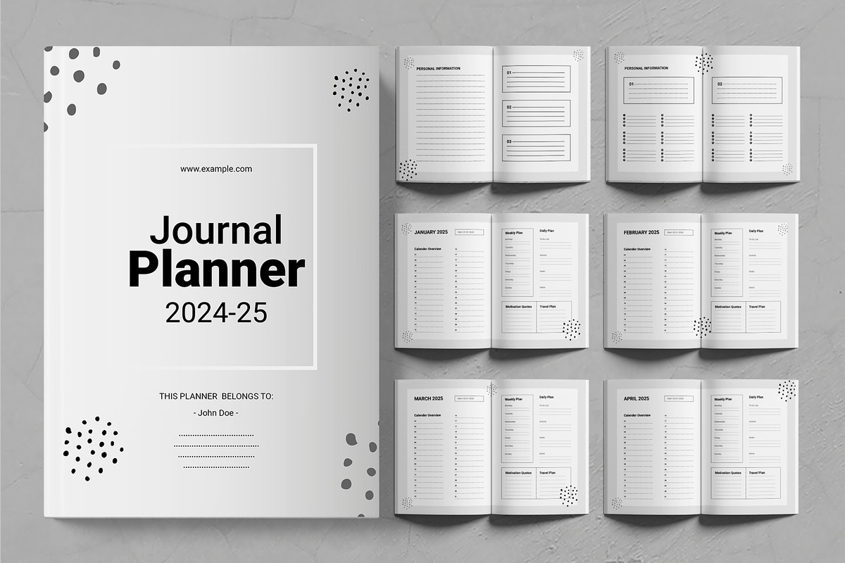 Journal Planner Layout, a Stationery Template by ContestDesign (Photo 1 of 4)
