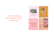 Sunset Series: Instagram Post Temp, a Social Media Template by Brighten Made (Thumbnail 2 of 6)