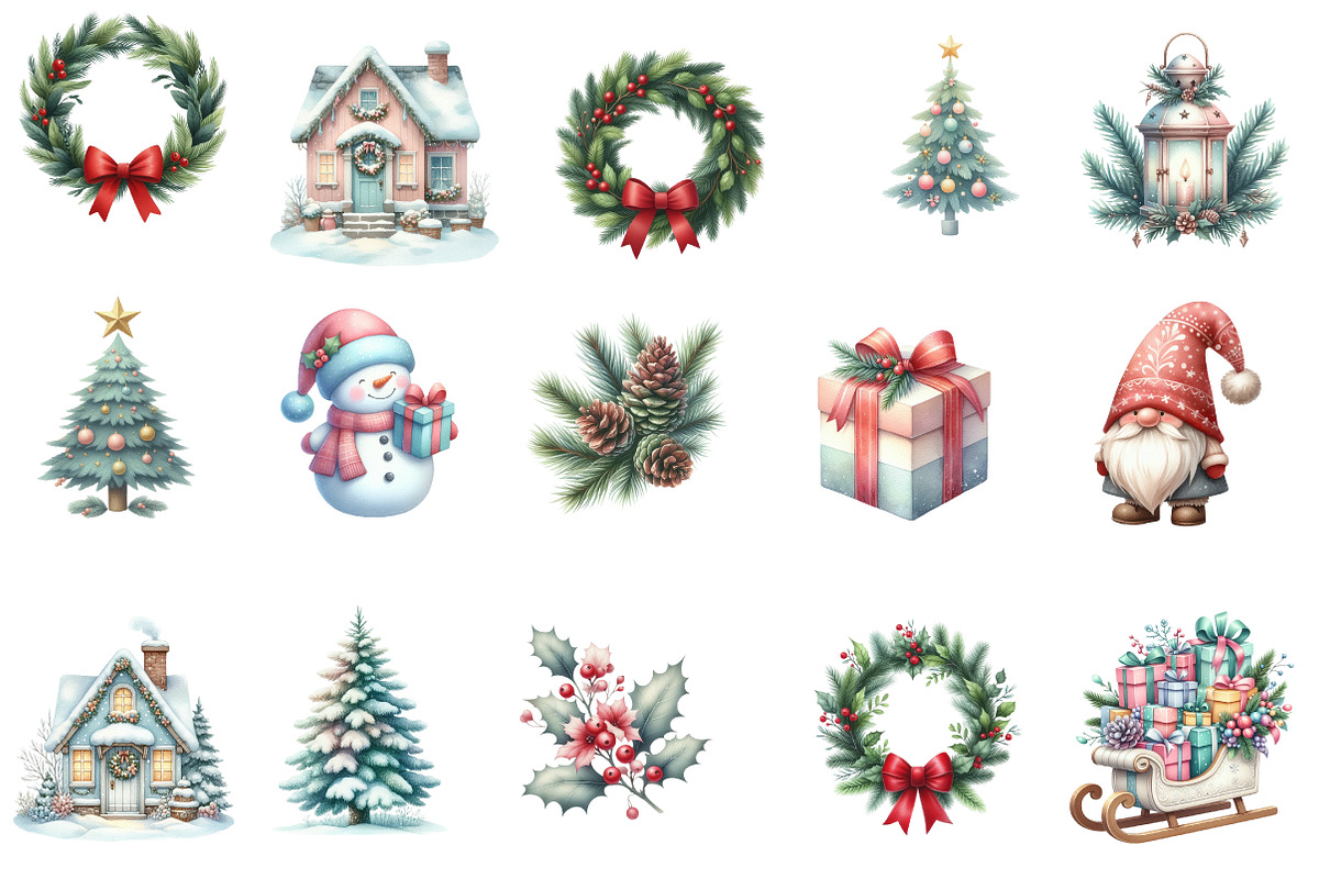 Merry Christmas clipart, an Illustration by Designworld (Photo 2 of 5)