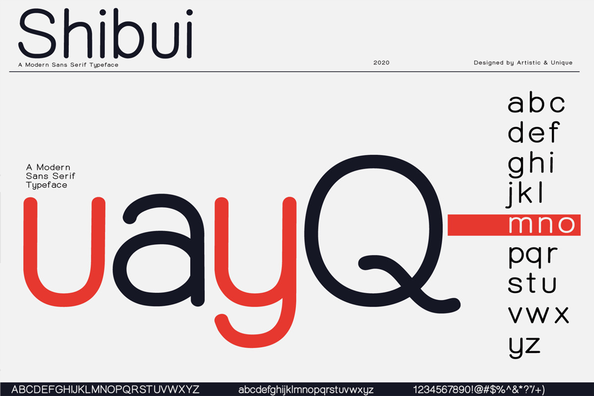 Shibui - Sans Serif font Family preview 5