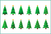 Christmas Tree Vector SVG Bundle, a Seasonal Illustration by Gfx Expert Team (Thumbnail 3 of 3)