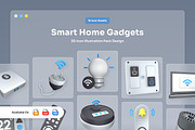 Modern Smart Home 3D Icons, a Technology Illustration by twinstd (Thumbnail 1 of 6)
