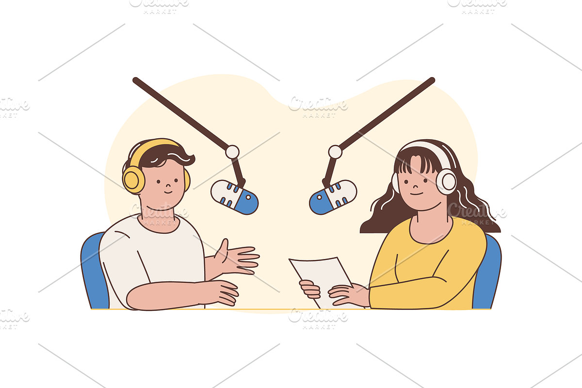 Live Stream & Podcast Illustration, an Object Graphic by Jump Studio (Photo 11 of 12)