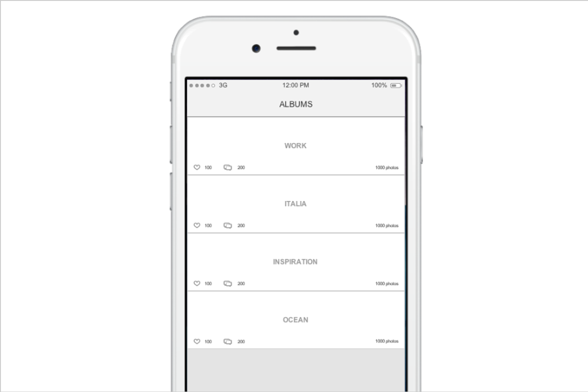 Axure widget library / iPhone 6 preview 3