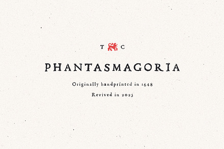 Phantasmagoria - Real Vintage Font, a Handwritten Font by Tom Chalky