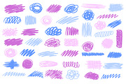 Pastel Scribble Marker Textures, a Shape Add-On by Olena Halahan (Thumbnail 2 of 2)