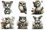 Spring Baby Animals Clipart Png, an Illustration by Craft Nest (Thumbnail 3 of 11)