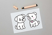 11 Cute Puppy Dog Character Doodle, an Animal Illustration by jongcreative (Thumbnail 4 of 6)
