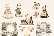 NEUTRAL BAKER GIRL CLIPART PACK, a Person Illustration by Daring Digies (Thumbnail 5 of 9)